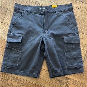 Carhartt Gray Cargo Shorts Sturdy Cotton Blend